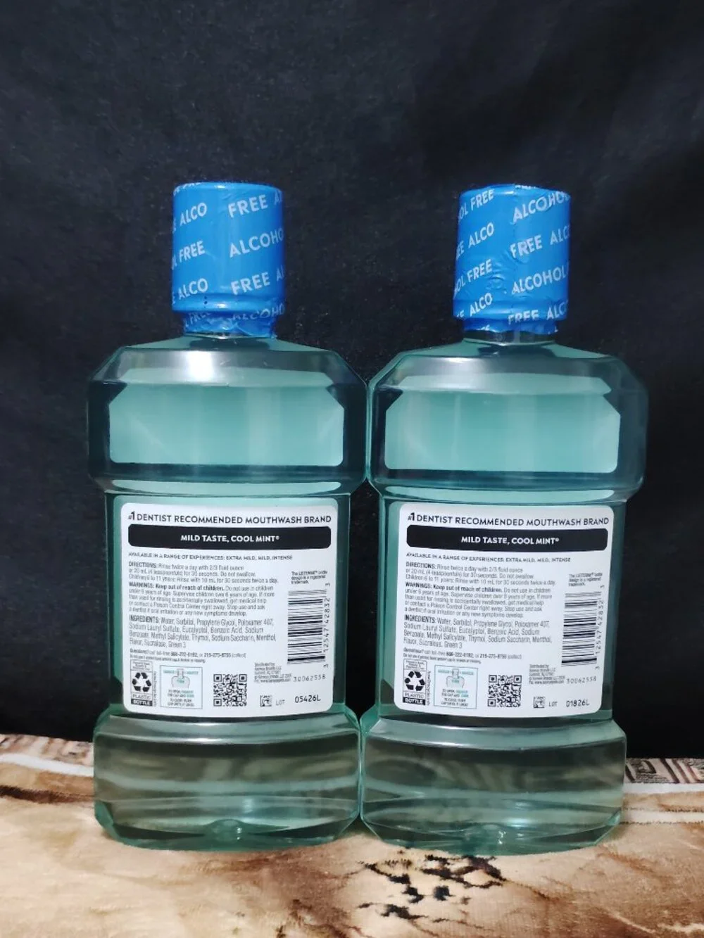 Listerine Cool Mint Alcohol Free Mild Mouthwash Mild Mint